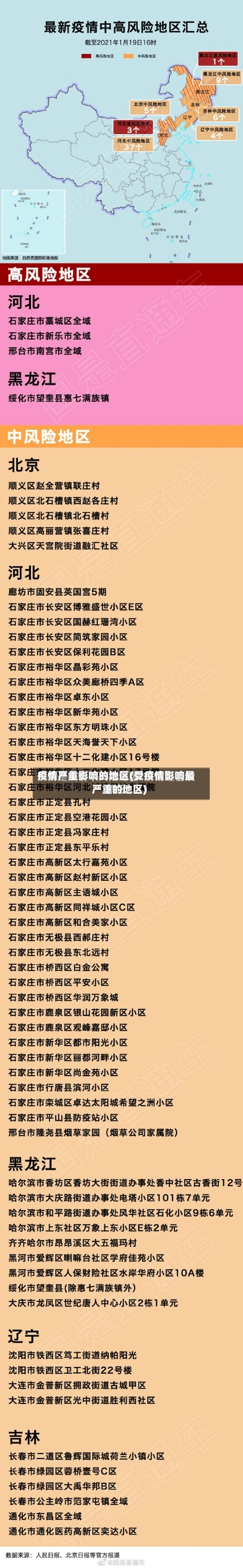 疫情严重影响的地区(受疫情影响最严重的地区)