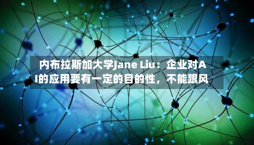 内布拉斯加大学Jane Liu：企业对AI的应用要有一定的目的性，不能跟风-第2张图片