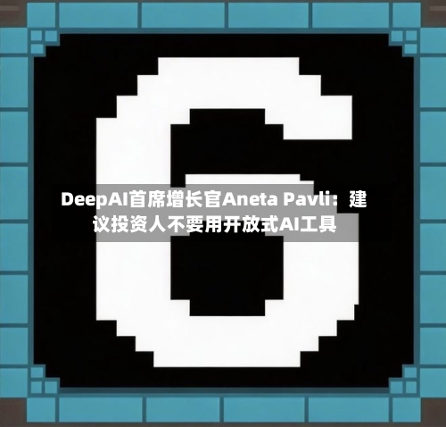 DeepAI首席增长官Aneta Pavli:建议投资人不要用开放式AI工具-第2张图片