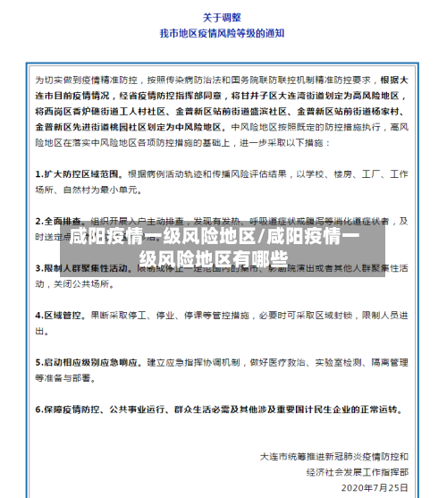 咸阳疫情一级风险地区/咸阳疫情一级风险地区有哪些-第2张图片