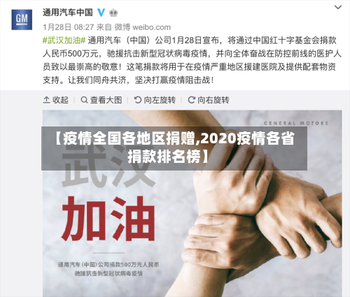 【疫情全国各地区捐赠,2020疫情各省捐款排名榜】-第3张图片