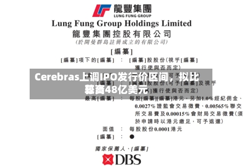 Cerebras上调IPO发行价区间，拟比较高募资48亿美元-第2张图片