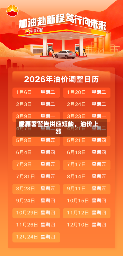 世界能源署警告供应短缺	，油价上涨-第3张图片