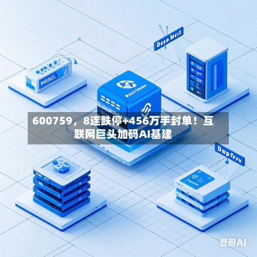600759，8连跌停+456万手封单！互联网巨头加码AI基建