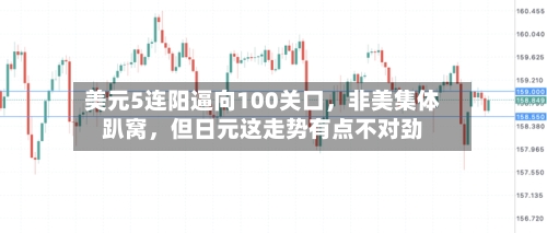 美元5连阳逼向100关口，非美集体趴窝，但日元这走势有点不对劲
