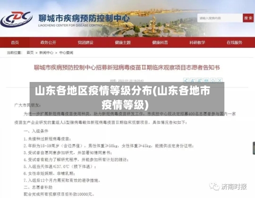 山东各地区疫情等级分布(山东各地市疫情等级)