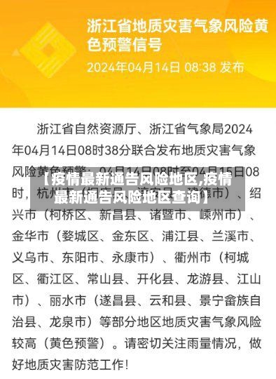 【疫情最新通告风险地区,疫情最新通告风险地区查询】