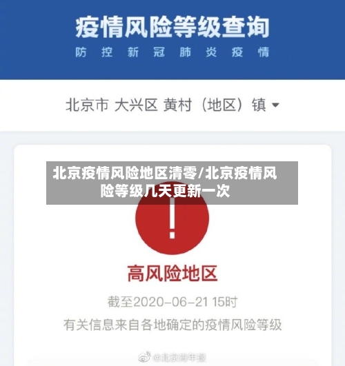 北京疫情风险地区清零/北京疫情风险等级几天更新一次-第3张图片