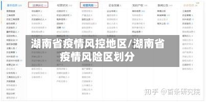 湖南省疫情风控地区/湖南省疫情风险区划分-第3张图片