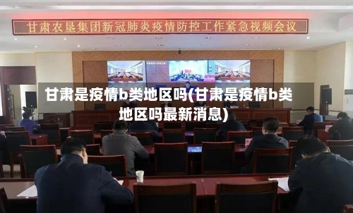 甘肃是疫情b类地区吗(甘肃是疫情b类地区吗最新消息)-第3张图片